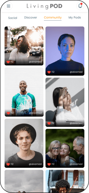 LIVING POD APP screen 2